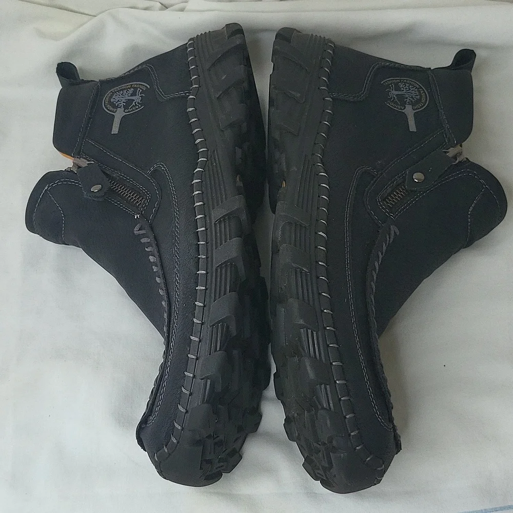 MEN'S chukka boots casual loafers non slip ankle booties